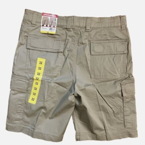 NEW UNIONBAY Men's Relaxed Fit Flex Waist Cargo Short - Tan Sz 32 - Picture 5 of 6